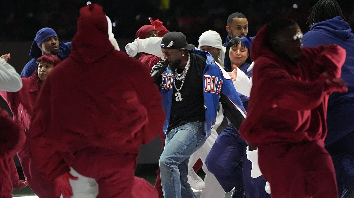 সুপার বোল হাফটামে কেনড্রিক লামার। এএফপি