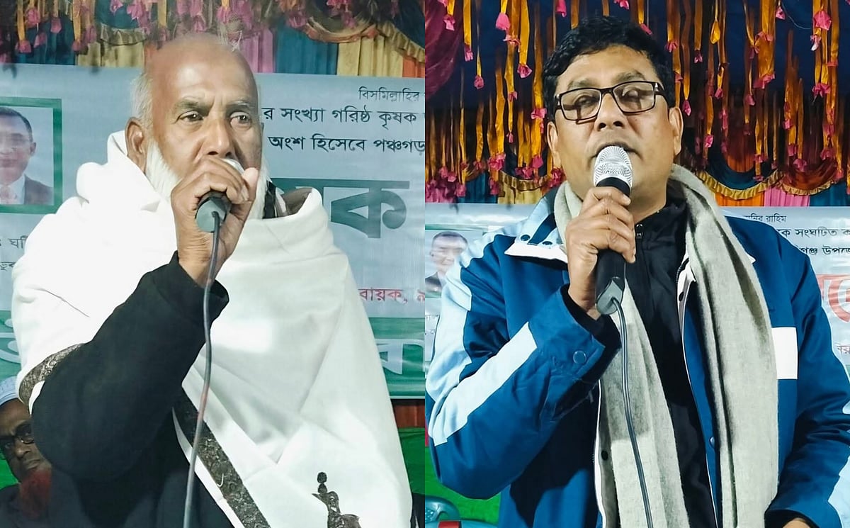 পঞ্চগড়ের দেবীগঞ্জ উপজেলা বিএনপির নবনির্বাচিত সভাপতি আব্দুল গণি বসুনিয়া ও সাধারণ সম্পাদক আবুল হোসেন মো. তোবারক