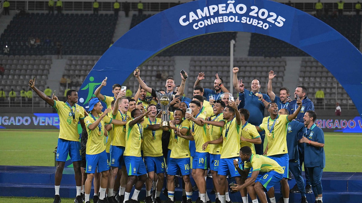 ব্রাজিলের শিরোপা জয়ের উল্লাস