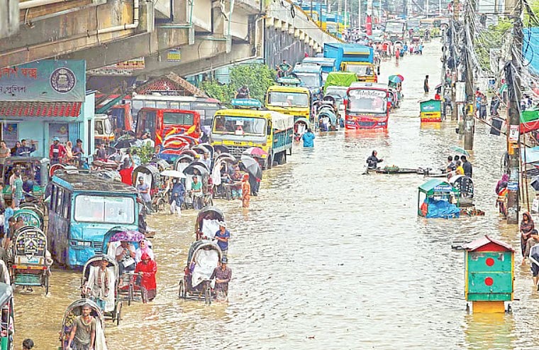 বর্ষায় চট্টগ্রামের জলাবদ্ধতা