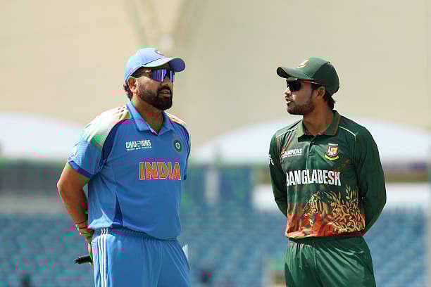 বাংলাদেশ–ভারত ম্যাচের টসের আগে দুই দলের অধিনায়ক