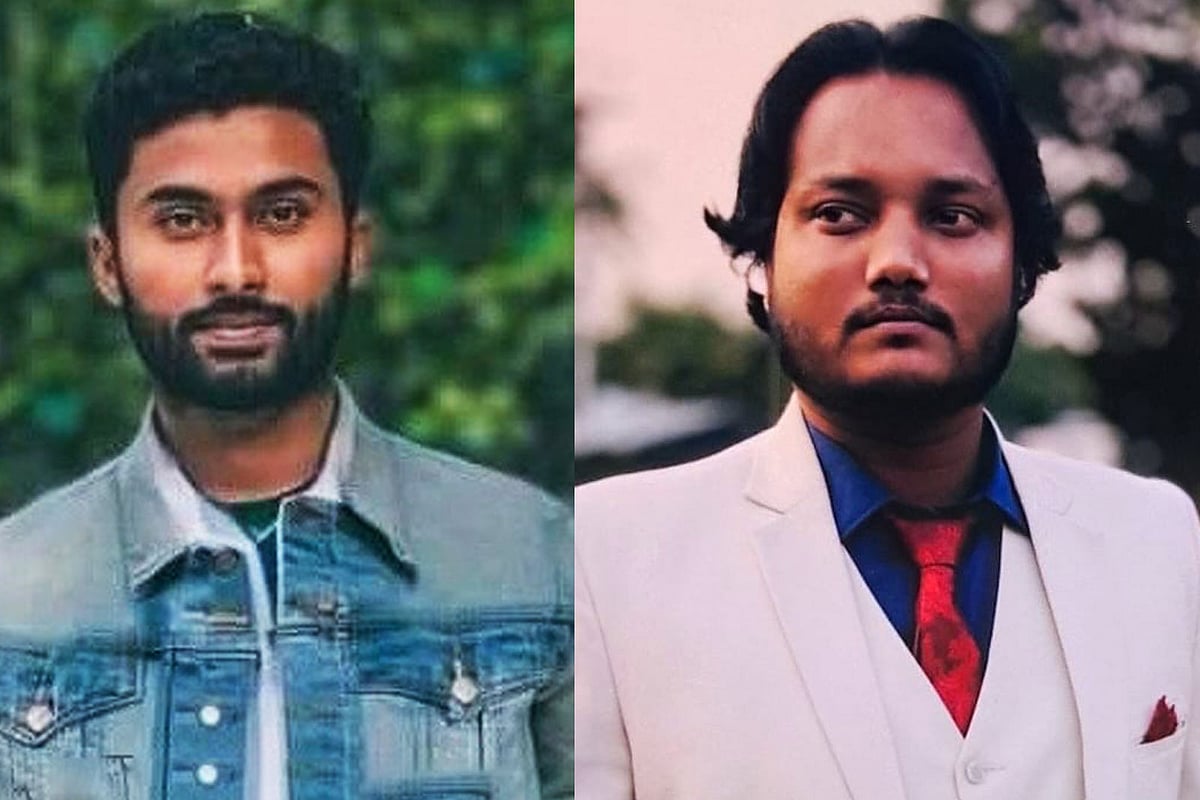 কাজী রিয়াজুল ইসলাম (বাঁয়ে) ও সোহেল রানা