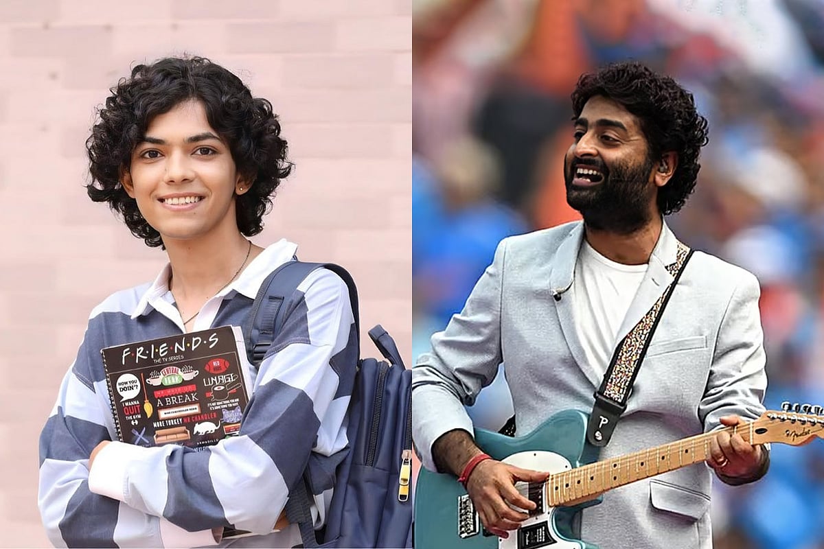 এনজেল নূর ও অরিজিৎ সিং। কোলাজ