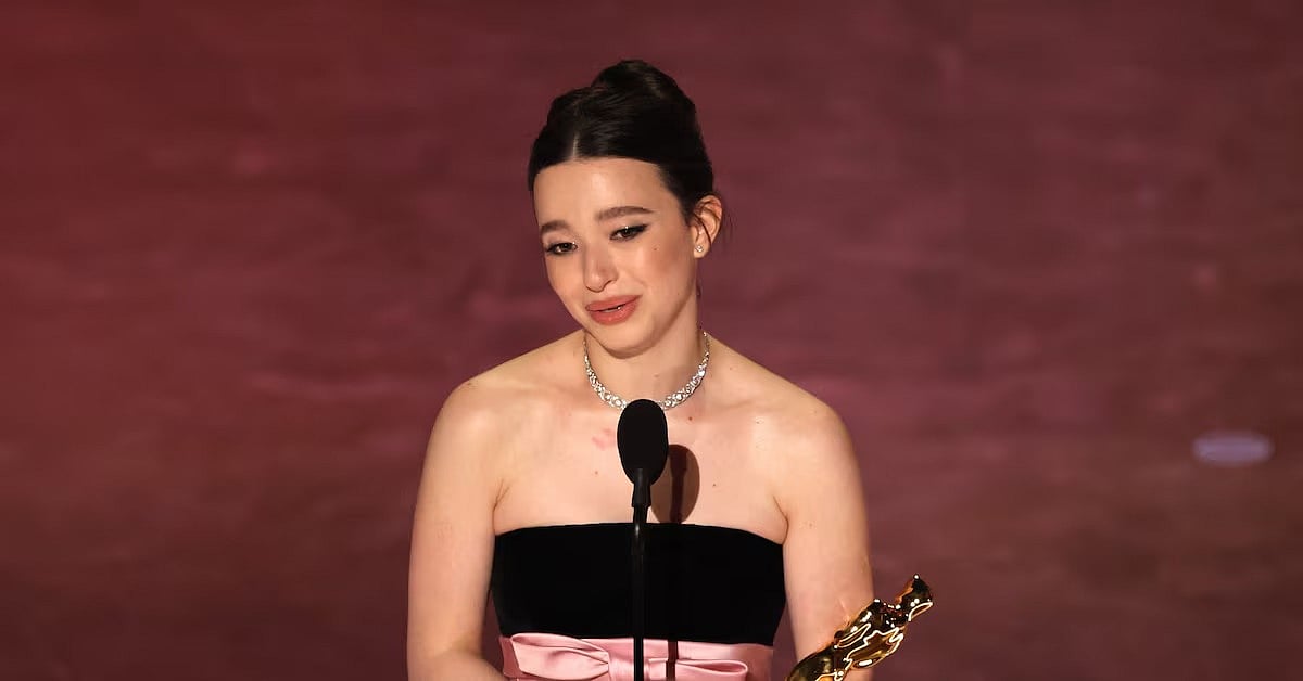 অস্কার মঞ্চে মাইকি ম্যাডিসন। রয়টার্স