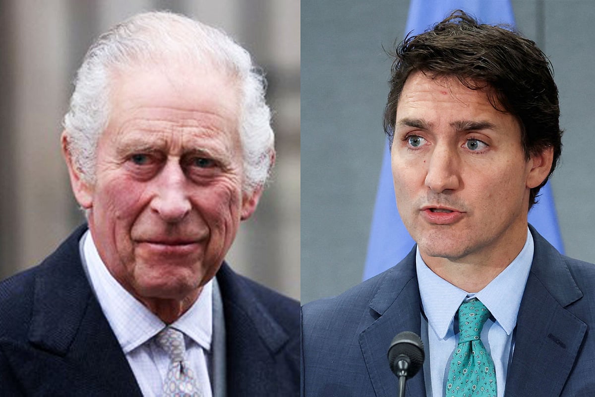 রাজা তৃতীয় চার্লস ও জাস্টিন ট্রুডো