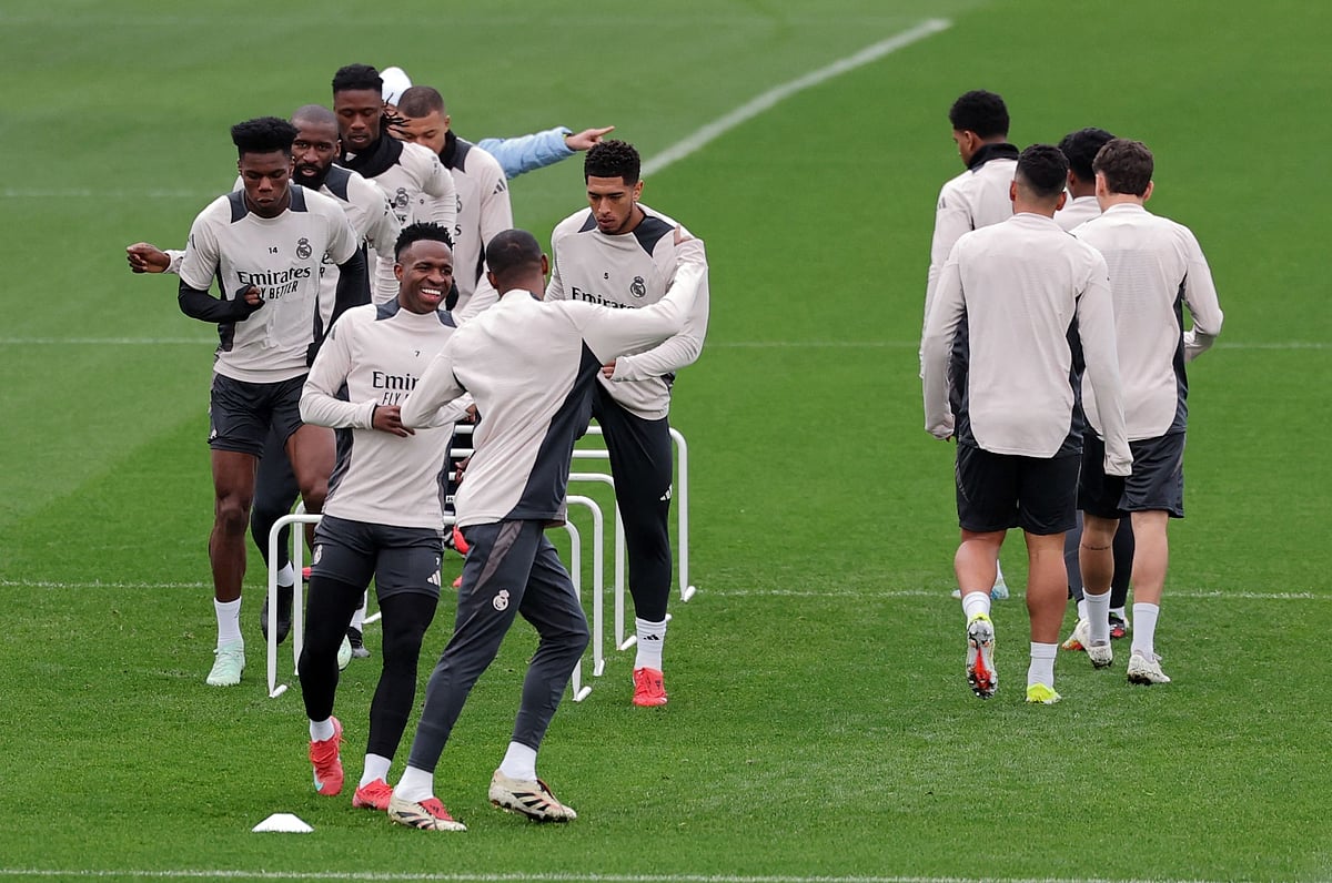 অনুশীলনে রিয়াল মাদ্রিদ