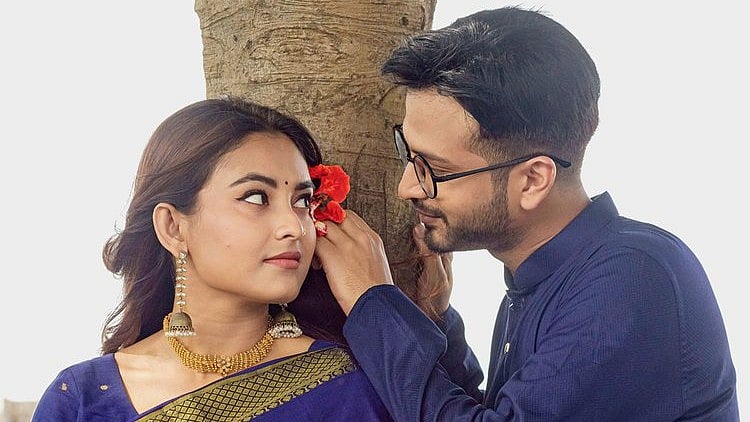 ‘বউয়ের বিয়ে’ নাটকে তটিনী ও ইয়াশ। নির্মাতার সৌজন্যে