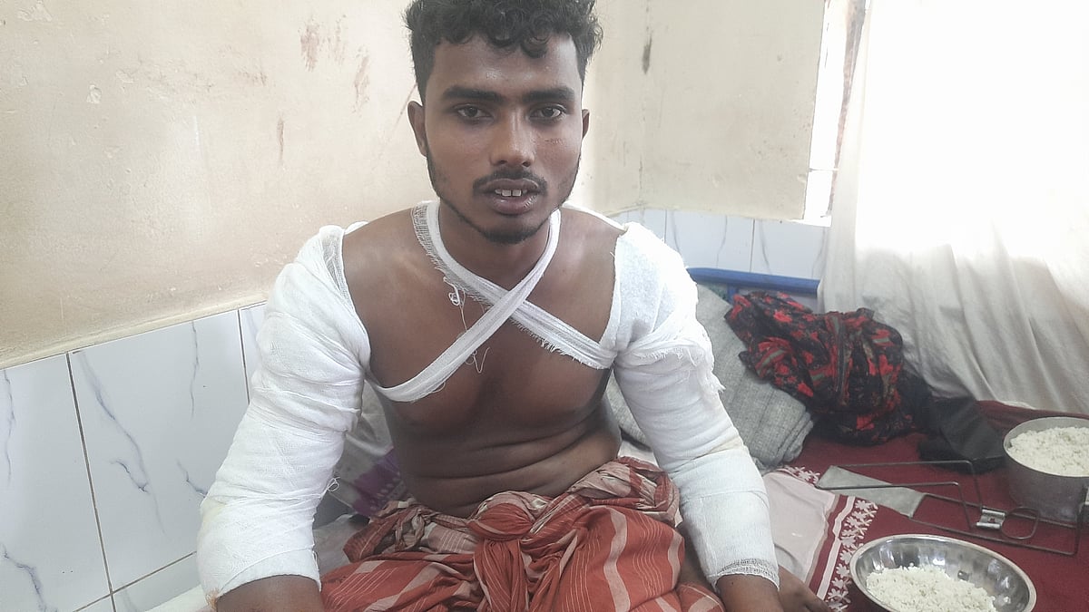 হবিগঞ্জে নির্যাতনের শিকার জাহেদ আলী