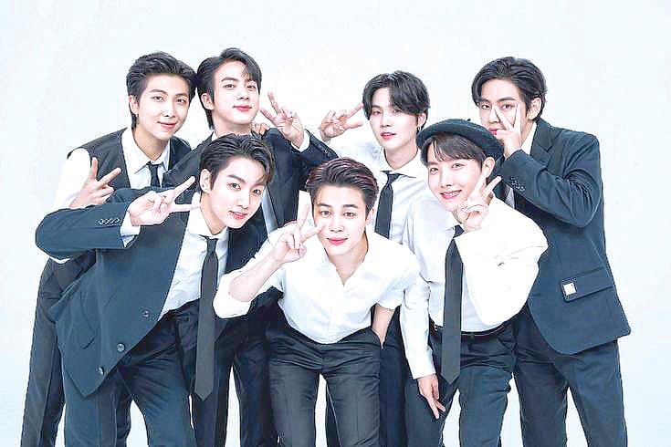 বিটিএসের সদস্যরা। বিগ হিট মিউজিক