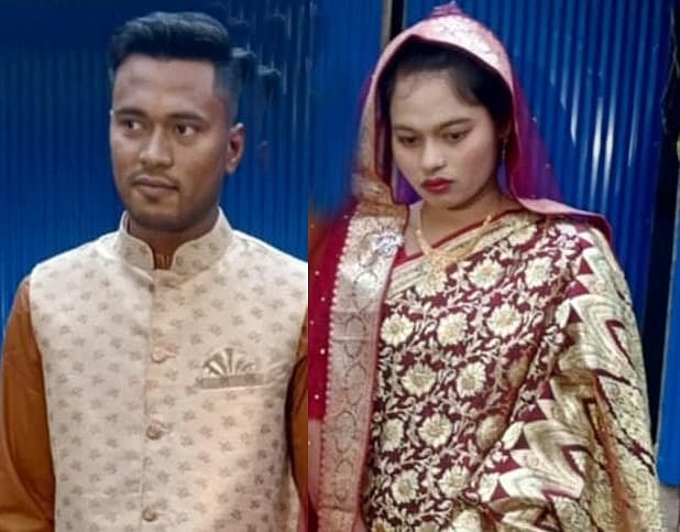 ফেনীতে নিহত গৃহবধূ মারজান আক্তার ও হত্যায় অভিযুক্ত স্বামী ছায়েদুর রহমান