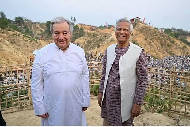 এক লাখ রোহিঙ্গার সঙ্গে ইফতার করলেন জাতিসংঘ মহাসচিব ও প্রধান উপদেষ্টা