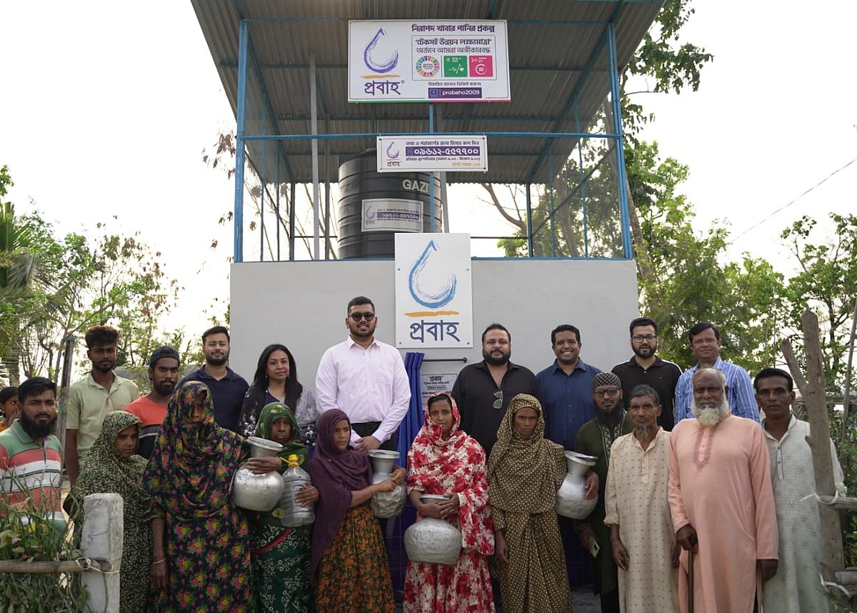 বেসরকারি খাতের উদ্যোগ ‘প্রবাহ’-এর আওতায় দু’টি নতুন পানি শোধনাগার কেন্দ্র উদ্বোধন করা হয়েছে