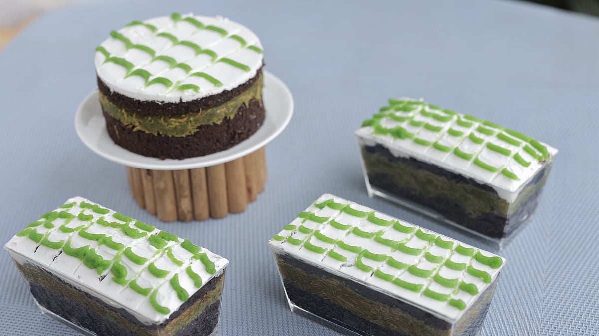 চকলেট কুনাফা কেক