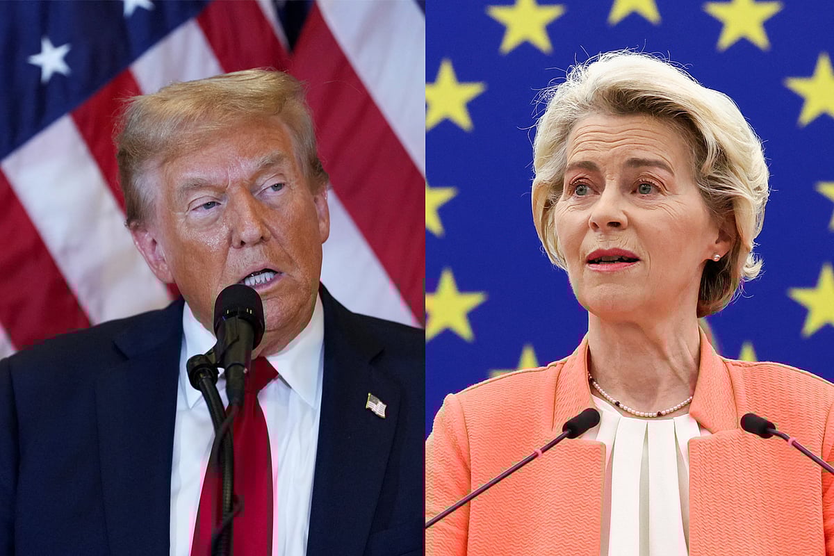 ডোনাল্ড ট্রাম্প ও উরসুলা ভন ডার লিয়েন