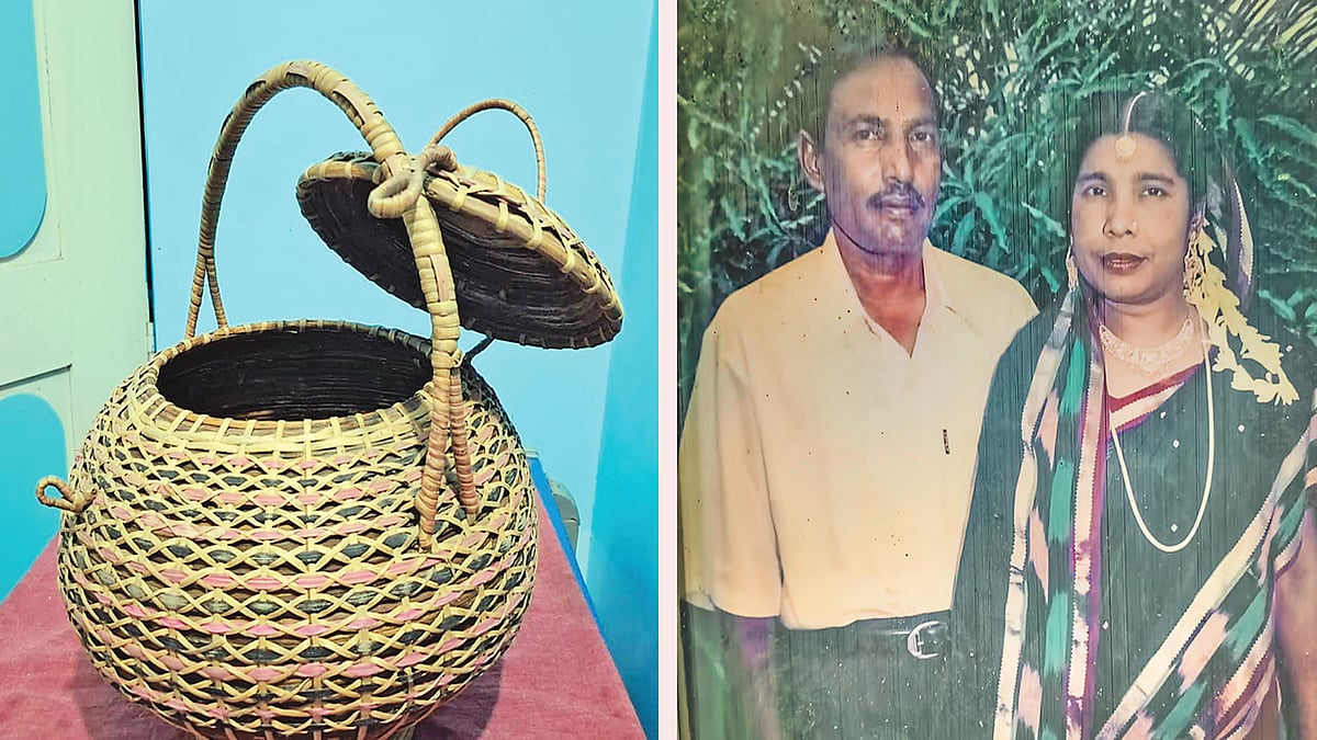 নাটোরের লালপুরের ভূঁইয়াপাড়া গ্রামের মাজদার রহমান ও মমতাজ বেগম দম্পতির বিয়ের ঝাঁপি। এখনো ঝাঁপিটি যত্ন করে তুলে রেখেছেন মমতাজ বেগম