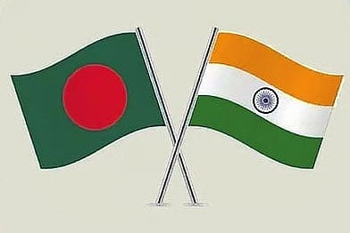বাংলাদেশ ও ভারতের পতাকা