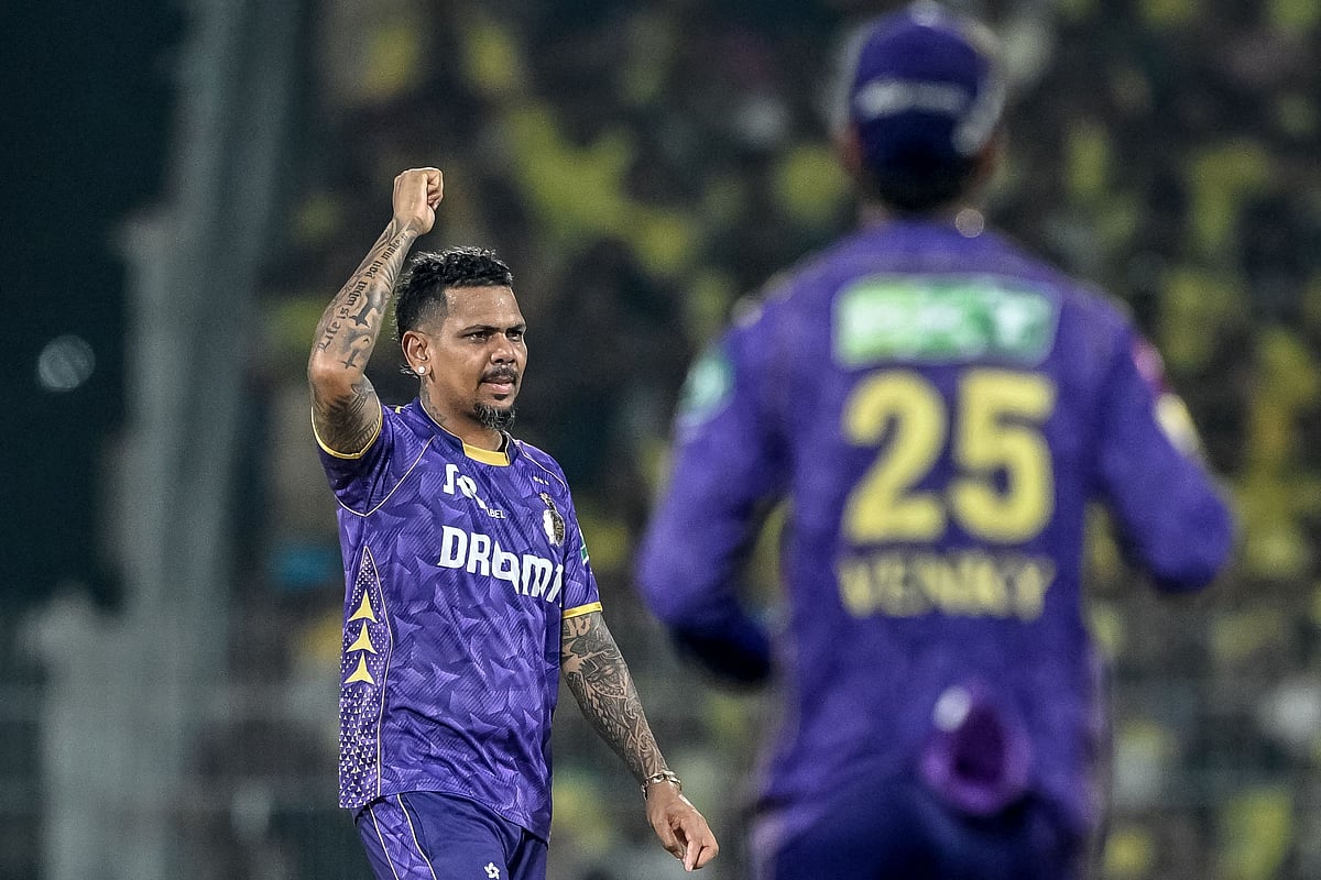 চেন্নাইয়ের বিপক্ষে আজ ১৩ রানে ৩ উইকেট নিয়েছেন নারাইন