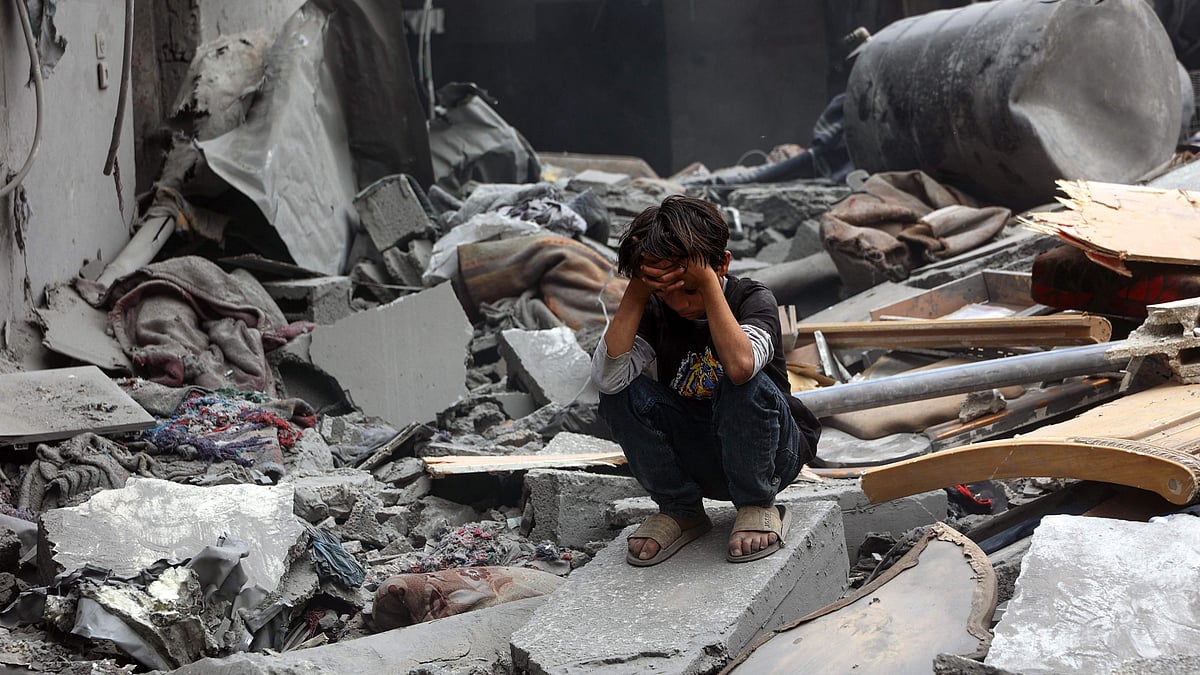 যুদ্ধবিধ্বস্ত ফিলিস্তিন