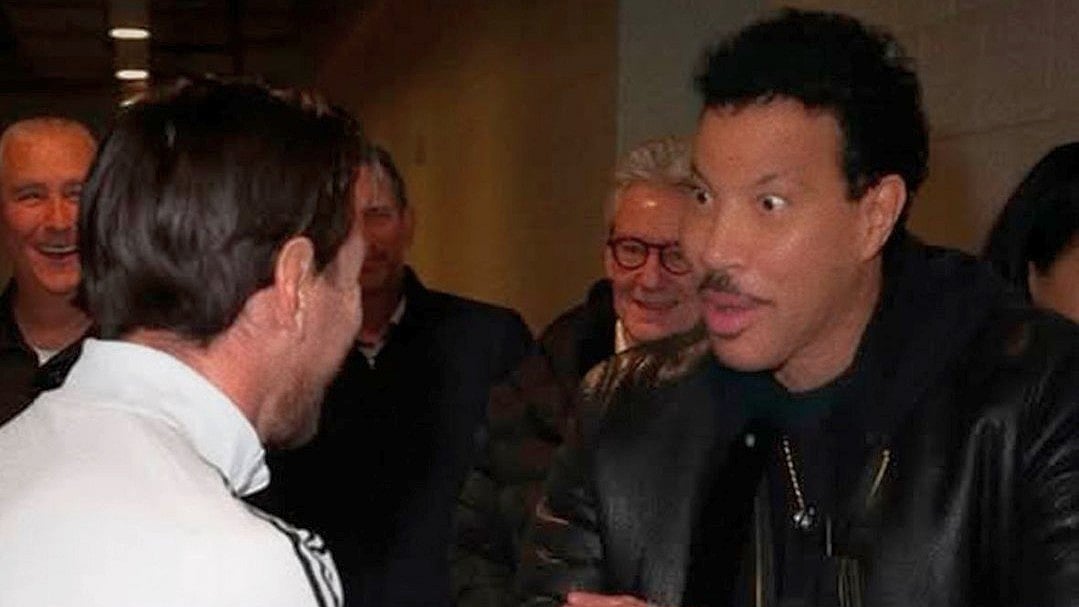 লিওনেল রিচির সঙ্গে লিওনেল মেসি