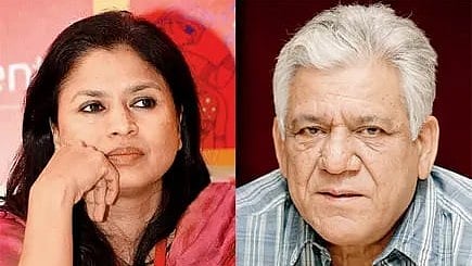 সীমা কাপুর ও ওম পুরি। কোলাজ