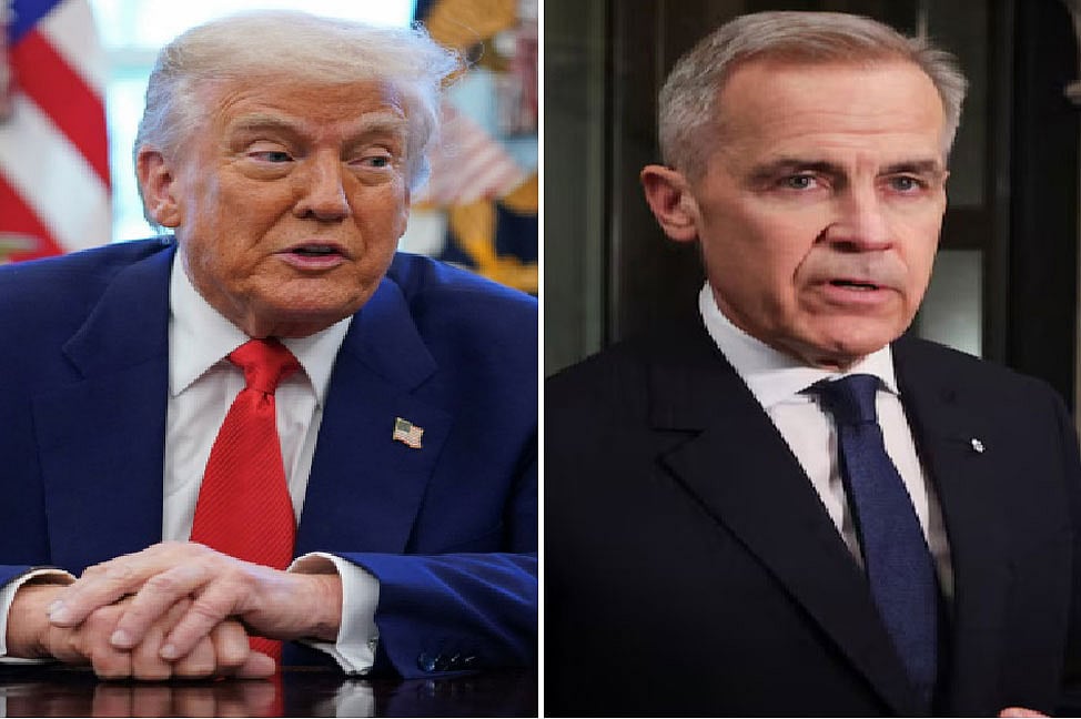 মার্কিন প্রেসিডেন্ট ডোনাল্ড ট্রাম্প ও কানাডার প্রধানমন্ত্রী মার্ক কার্নি