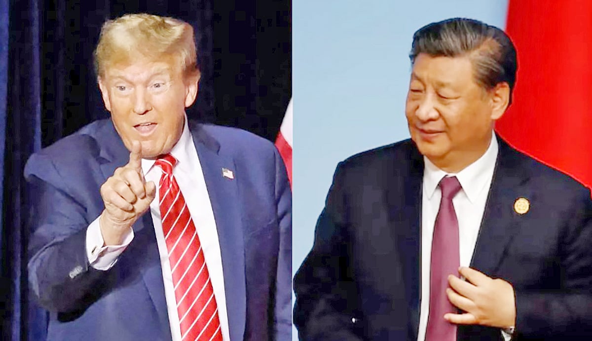 ডোনাল্ড ট্রাম্প এবং সি চিন পিং