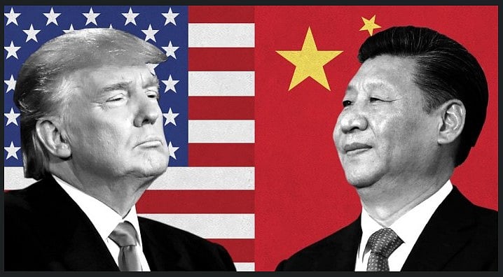 ডোনাল্ড ট্রাম্প এবং সি চিন পিং