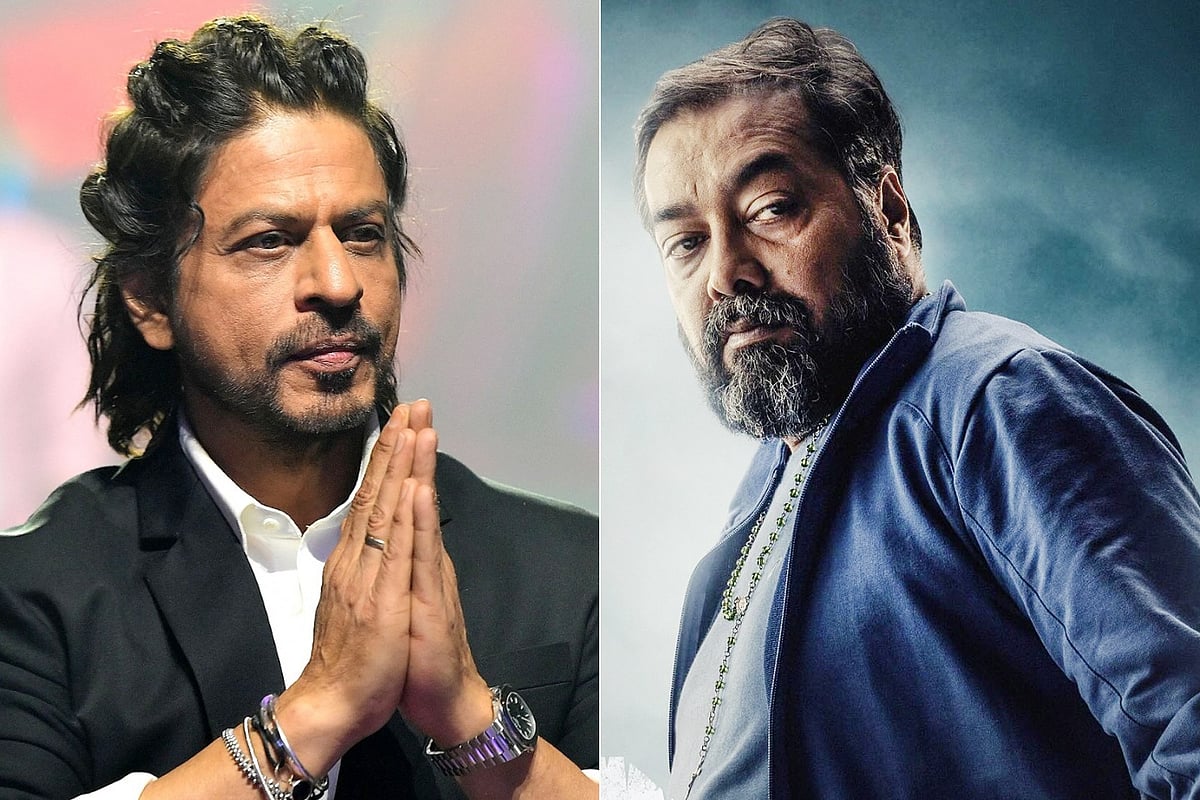 শাহরুখ খান ও অনুরাগ কশ্যপ। কোলাজ