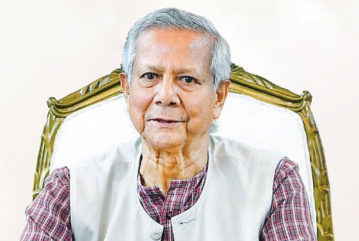 অন্তর্বর্তী সরকারের প্রধান উপদেষ্টা অধ্যাপক মুহাম্মদ ইউনূস