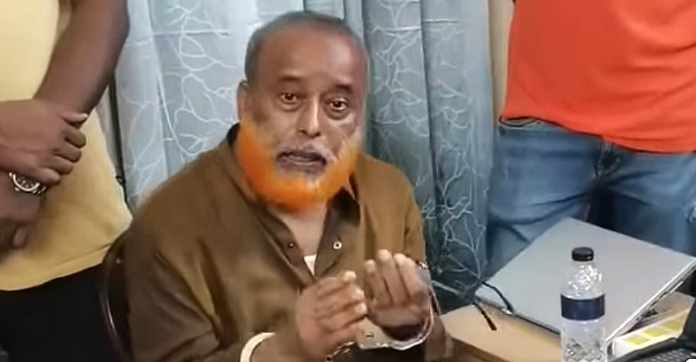 পুলিশের হাতে আটক মাহবুবুর রহমান