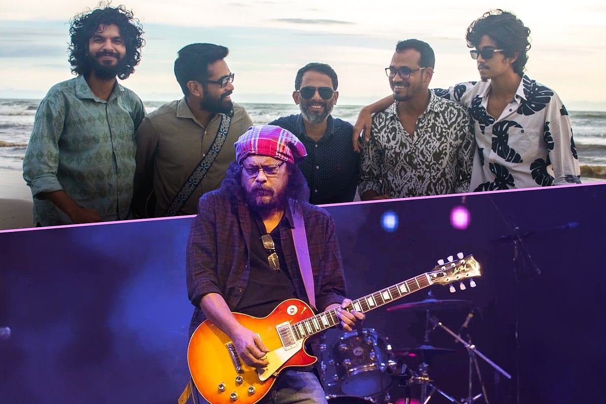 নগরবাউল জেমস ও পেনোয়া ব্যান্ডের সদস্যরা