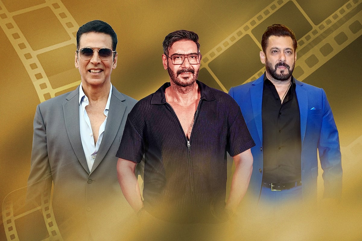 অক্ষয় কুমার, অজয় দেবগন ও সালমান খান। কোলাজ
