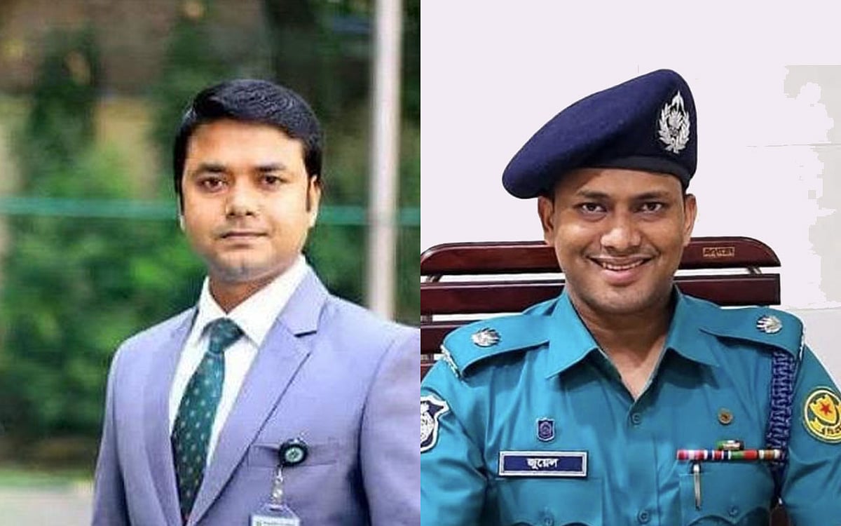 ৩৪তম বিসিএস অল ক্যাডার অ্যাসোসিয়েশনের সভাপতি সাইফুল ইসলাম ও সাধারণ সম্পাদক জুয়েল রানা।