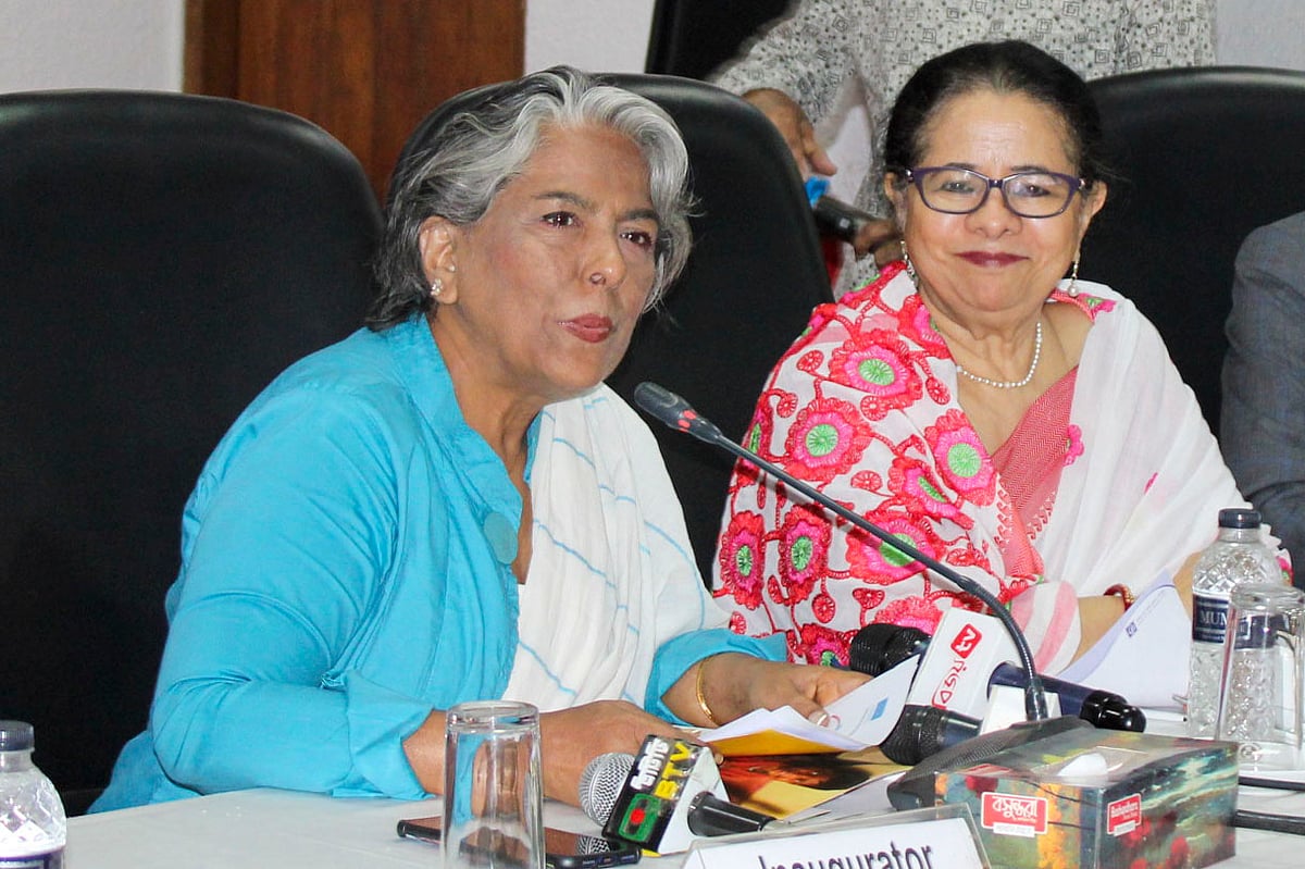 অনুষ্ঠানে উদ্বোধনী বক্তব্য দেন অন্তর্বর্তী সরকারের সমাজকল্যাণ উপদেষ্টা শারমীন এস মুরশিদ। ঢাকা, ২৭ এপ্রিল