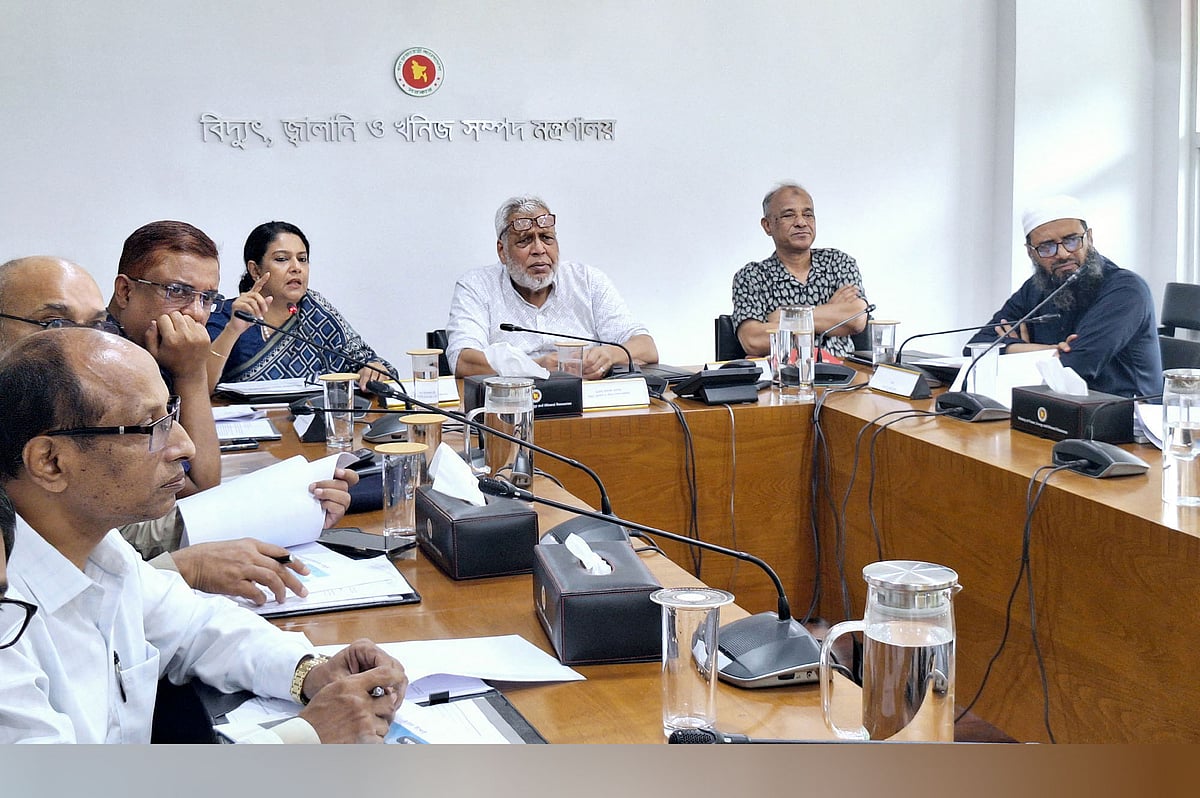 বিদ্যুৎ ও জ্বালানি উপদেষ্টা ফাওজুল কবির খান সভায় সভাপতিত্ব করেন