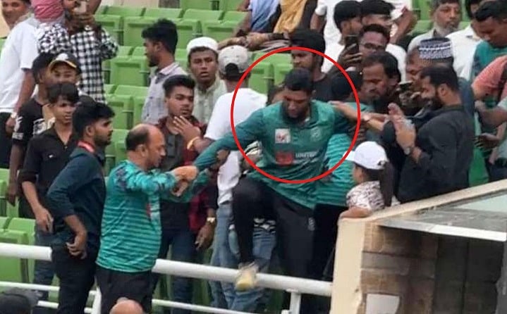 হারার পর দর্শকের দিকে তেড়ে যান মাহমুদউল্লাহ রিয়াদ