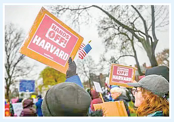 হার্ভার্ড ইউনিভার্সিটিতে প্রতিবাদ সমাবেশ