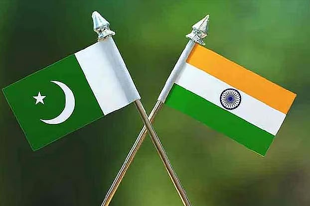 ভারত ও পাকিস্তানের পতাকা