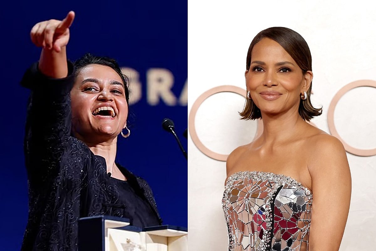 পায়েল কাপাডিয়া ও হ্যালি বেরি। কোলাজ