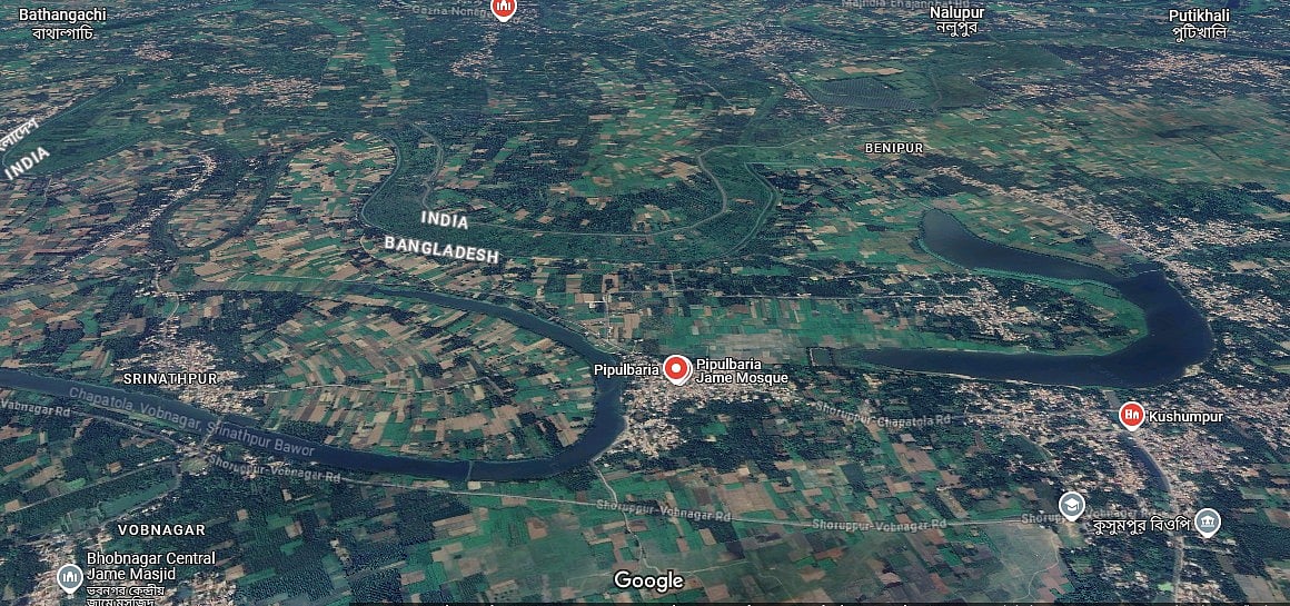 ঝিনাইদহের মহেশপুর সীমান্তের পিপুলবাড়িয়া এলাকা