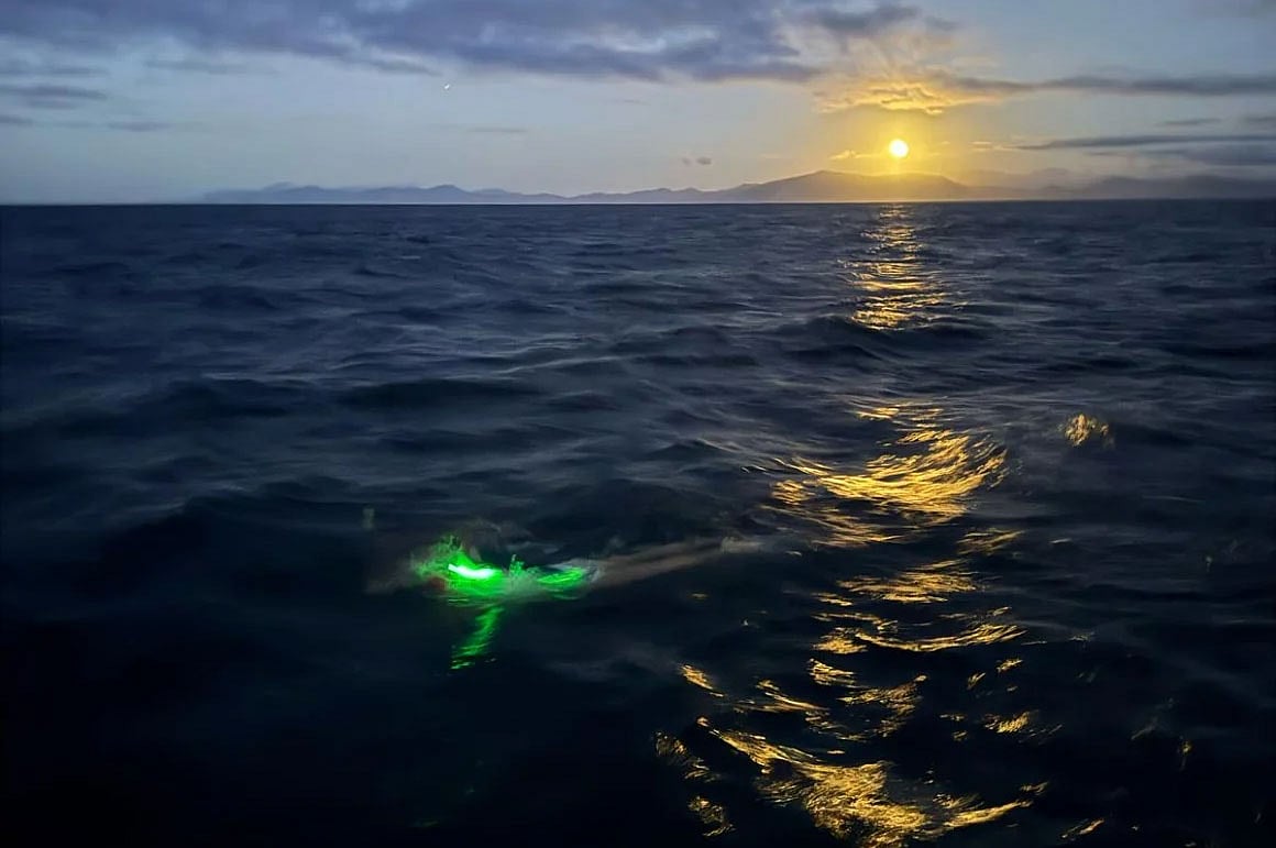 মায়া মারহিজ রাতে সাঁতার কাটতে পছন্দ করে