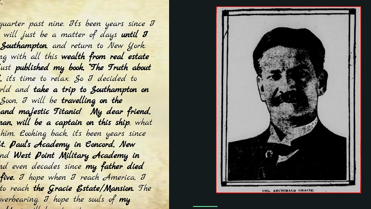 টাইটানিকের যাত্রীর চিঠির কত দাম উঠল নিলামে