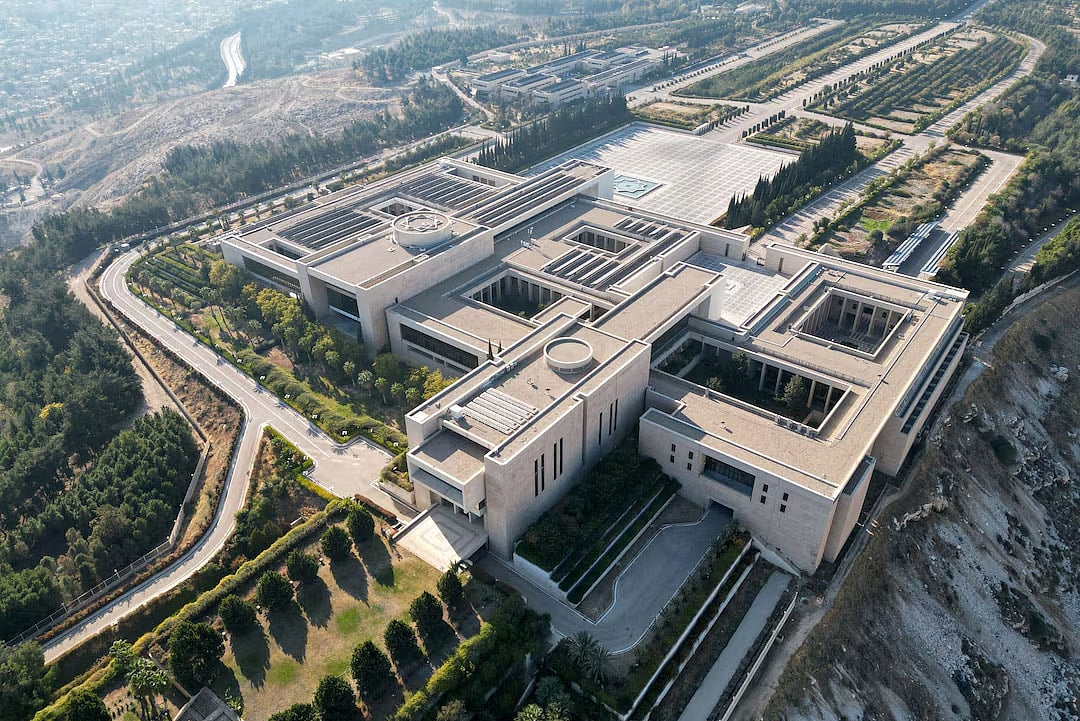 সিরিয়ার রাজধানী দামেস্কে প্রেসিডেন্ট প্রাসাদ