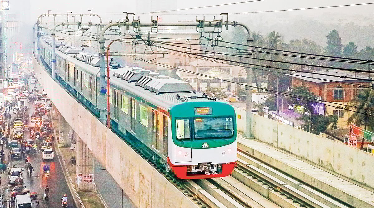 ঢাকায় মেট্রোরেলের যাত্রা শুরু হয় ২০২২ সালে