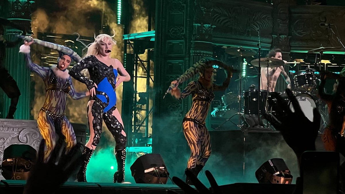 কনসার্টে লেডি গাগা। এএফপি