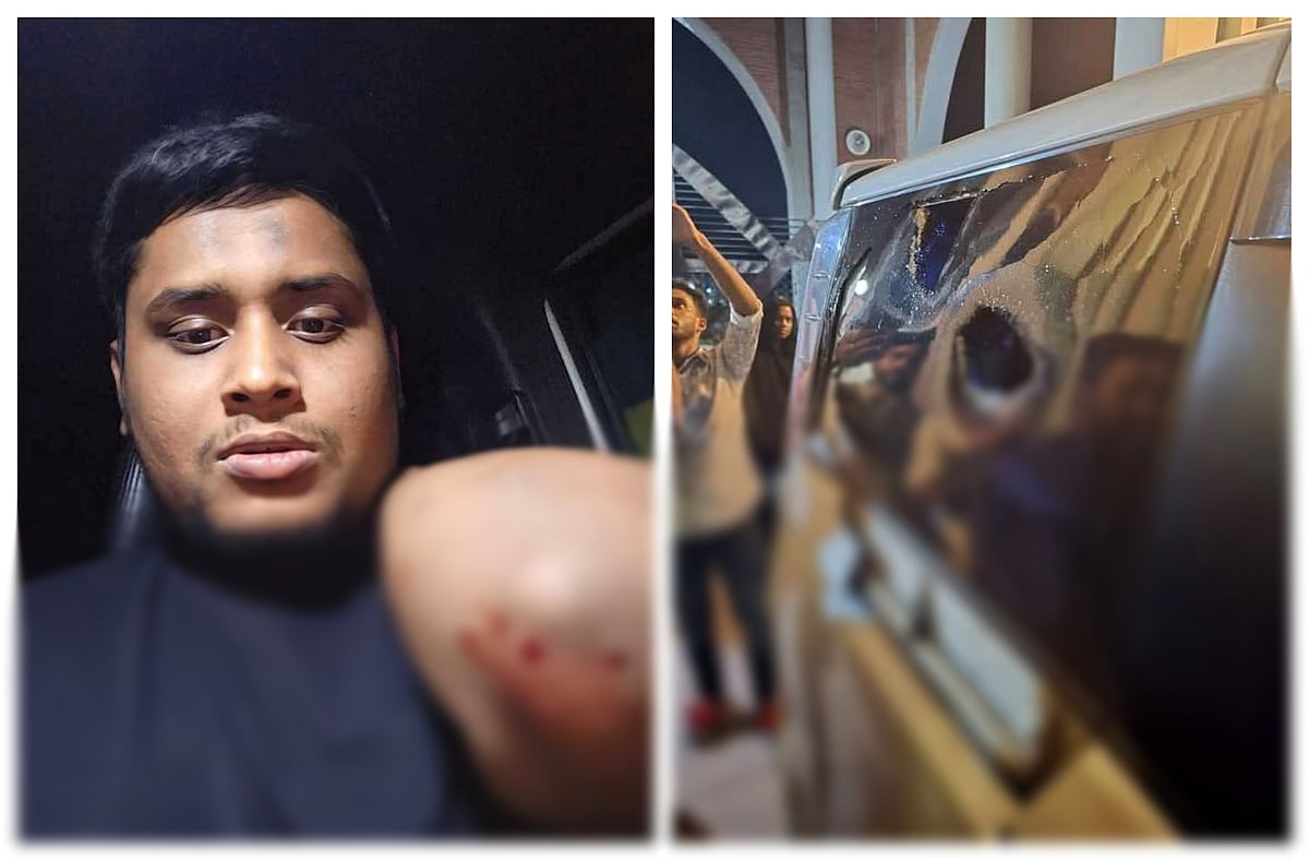 হামলায় গাড়ির কাচ ভেঙে হাতে আঘাতপ্রাপ্ত হন এনসিপি নেতা হাসনাত আব্দুল্লাহ