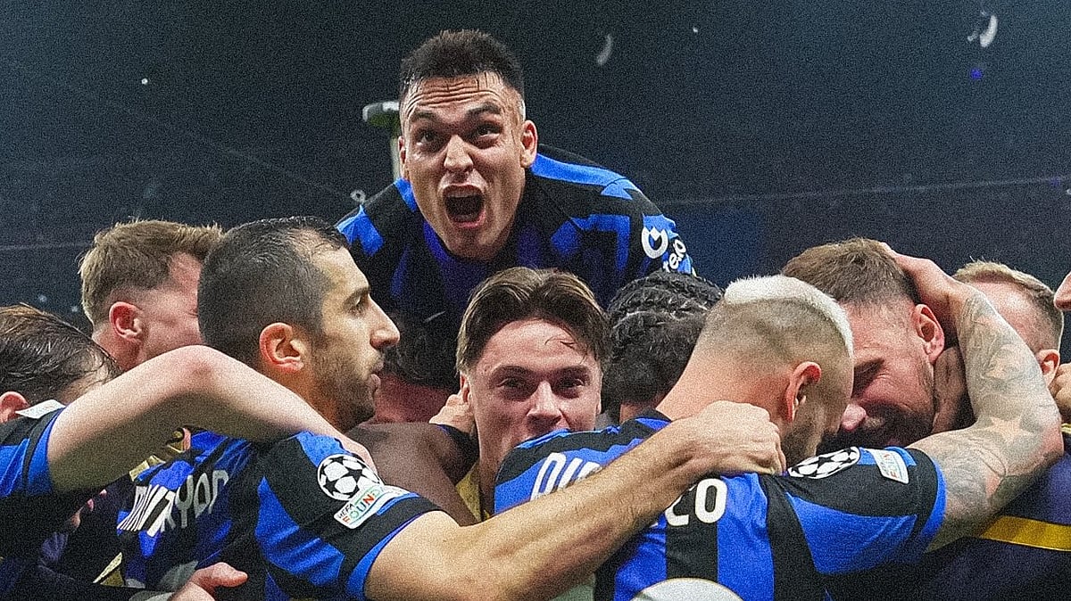 ইন্টার মিলান খেলোয়াড়দের বাঁধনহারা উচ্ছ্বাস