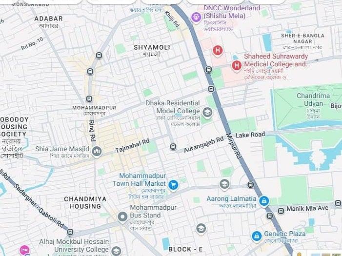মোহাম্মদপুর এলাকা