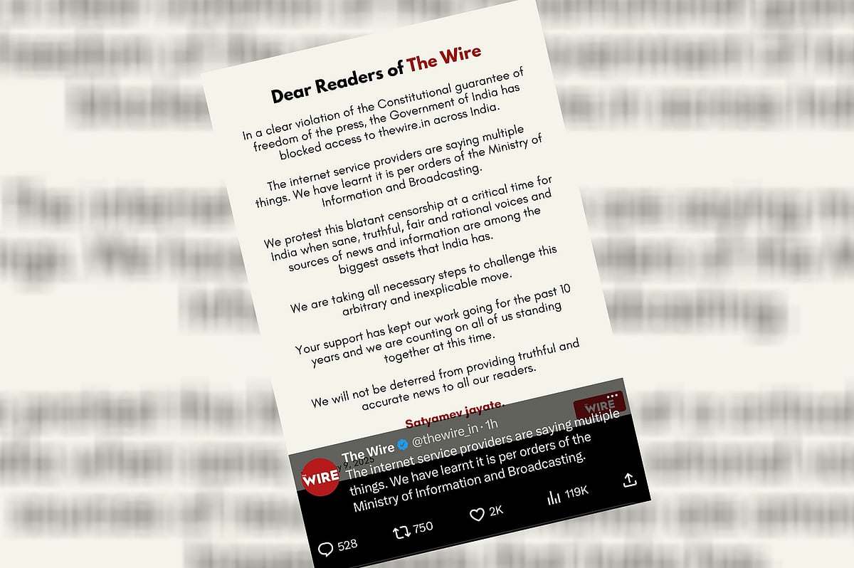 শুক্রবার সামাজিক যোগাযোগমাধ্যম এক্সে পোস্ট দিয়েছে দ্য ওয়্যার