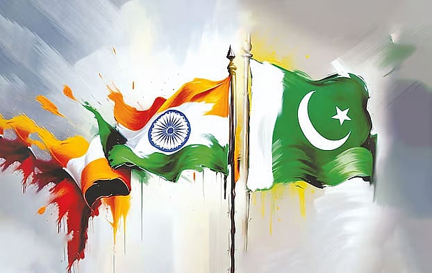 ভারত ও পাকিস্তানের জাতীয় পতাকা